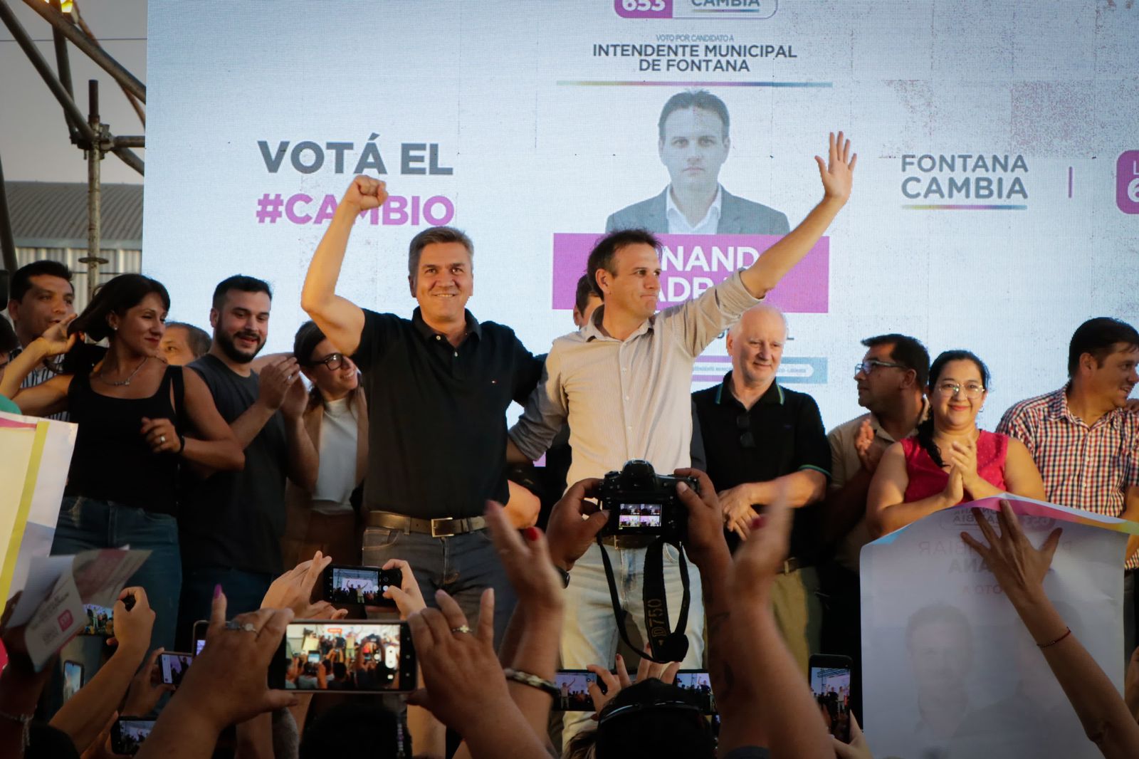 Fernando Cuadra, candidato a intendente de Fontana, lanzó su campaña con el apoyo del gobernador Zdero