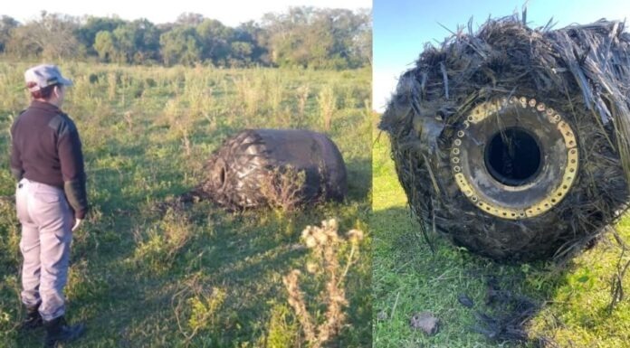 Caída de objeto espacial en Campo Rossi: era un contenedor de satélite