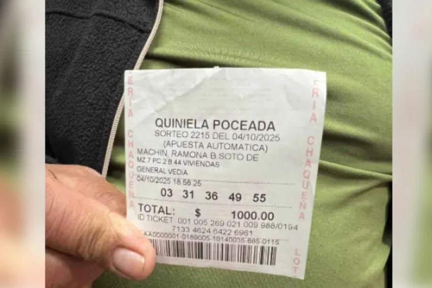 Quiniela Poceada | Jubilado de General Vedia gana más de 0 millones