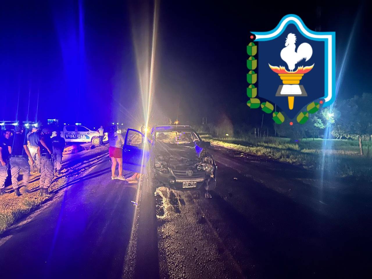 Siniestro vial en Ruta 16: una camioneta chocó contra un caballo