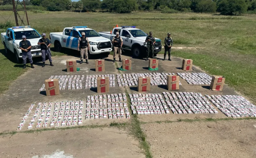 Incautan cigarrillos de contrabando por más de  millones en Chaco