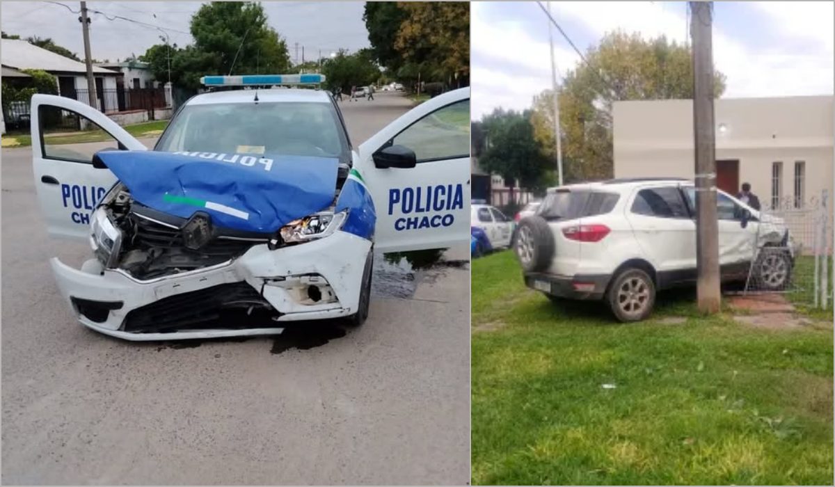 Patrullero chocó mientras acudía a un robo en proceso en Resistencia