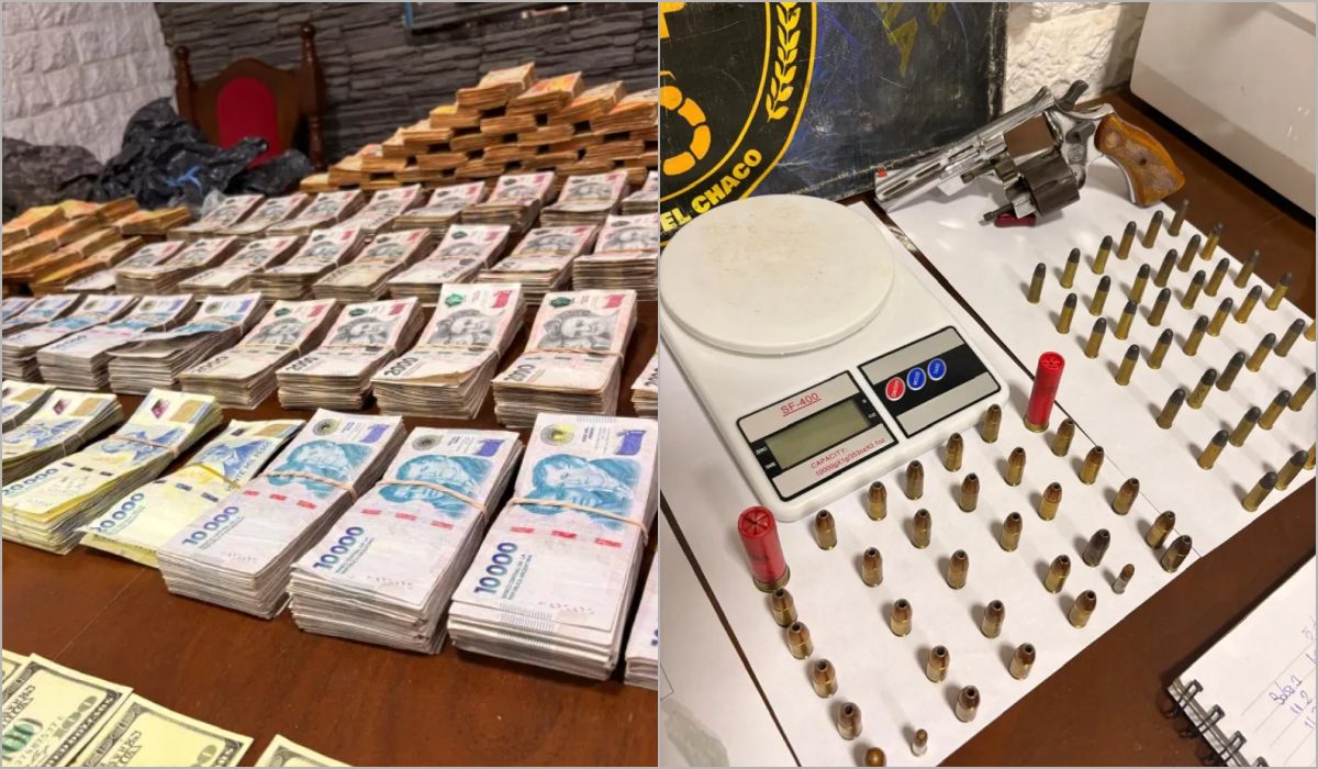 Charata | Secuestran  millones y dólares falsos en allanamientos