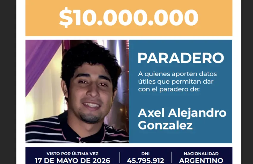 Nación ofrece recompensa de  millones por Axel Alejandro González