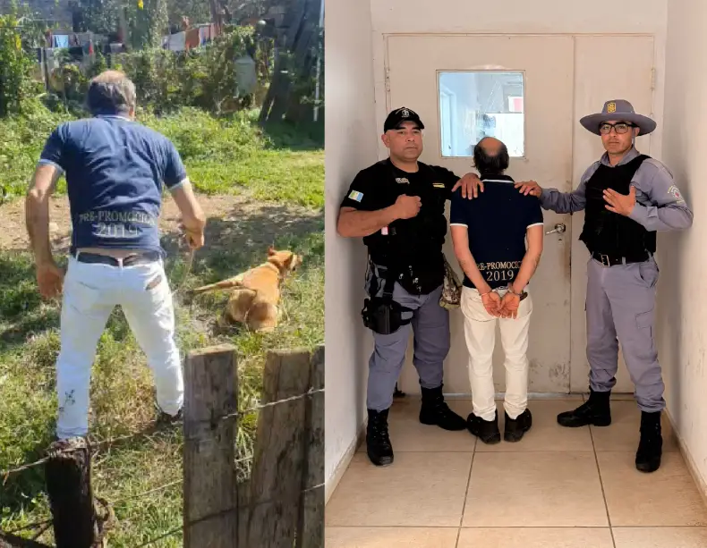 Detienen a un hombre de 76 años en Pampa del Indio tras la viralización de videos de maltrato animal