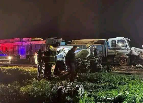 Fuerte choque en la Ruta 16: un camión maderero colisionó con una camioneta cerca de Pampa del Infierno