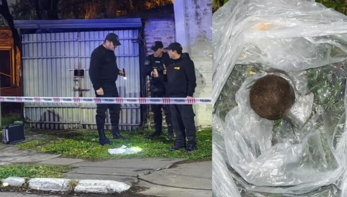 Hallazgo de una granada en la vía pública genera conmoción en el barrio San Cayetano