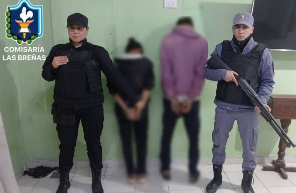 Detienen a una pareja tras un violento robo a mano armada en Las Breñas