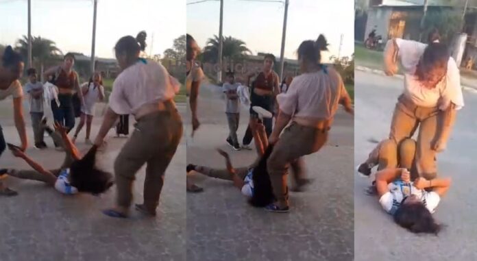 Violencia a la salida de una escuela en Presidencia de la Plaza: una mujer fue detenida tras agredir a otra madre Violencia a la salida de una escuela en Presidencia de la Plaza: una mujer fue detenida tras agredir a otra madre