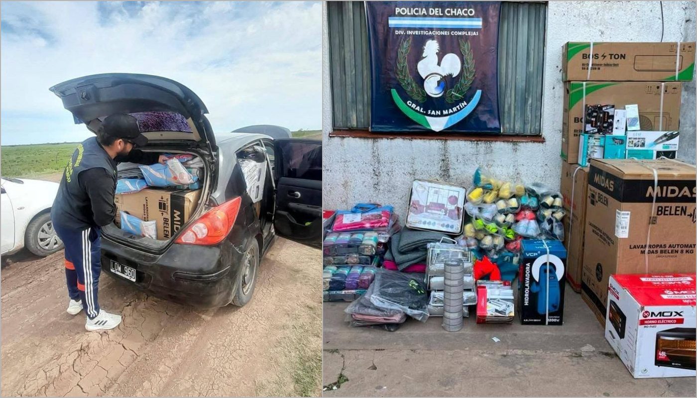 Operativo en rutas 3 y 7: incautan mercadería ilegal y notifican a dos hombres