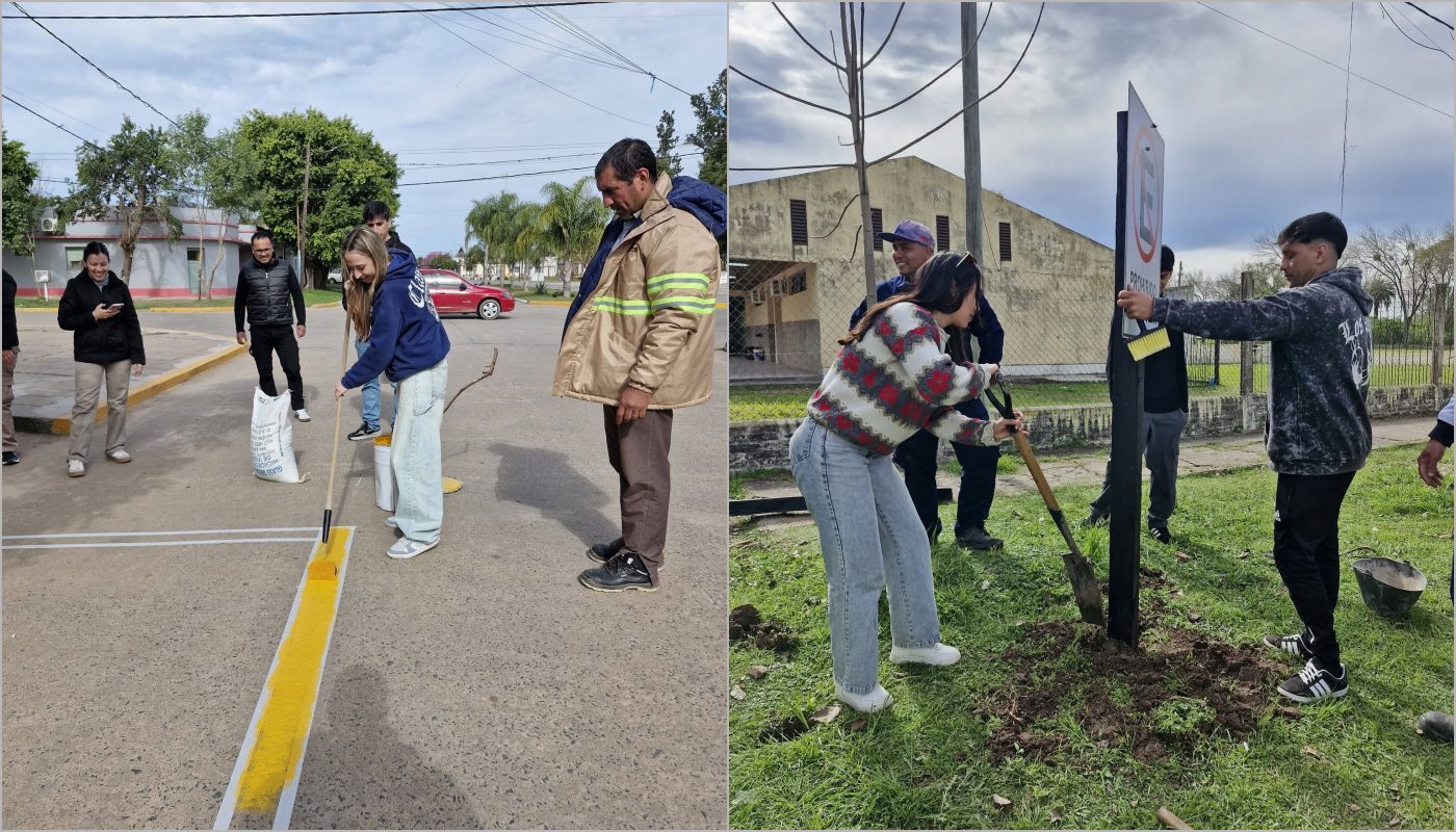 Makallé impulsa un plan de ordenamiento vial y señalización urbana en articulación con el IES «Humberto D. Fortín»