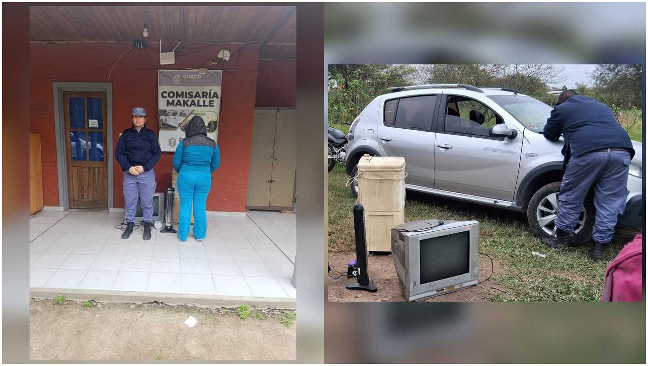 Makallé: recuperan elementos robados y vinculan a una joven por supuesto encubrimiento