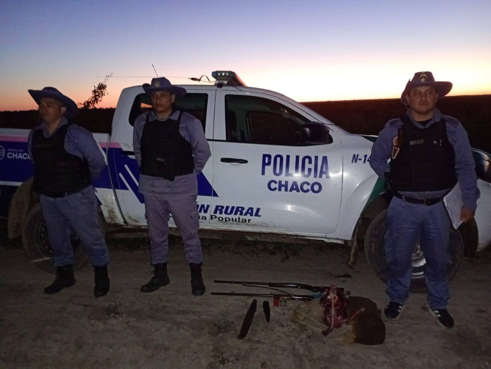 Operativo contra la caza furtiva en La Verde: dos hombres demorados y armas secuestradas