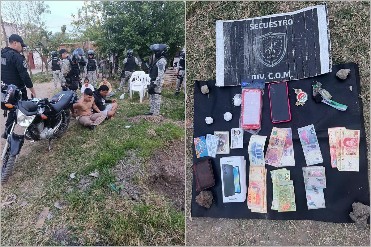 Operativo antidrogas en Barranqueras: cuatro detenidos tras una denuncia ciudadana