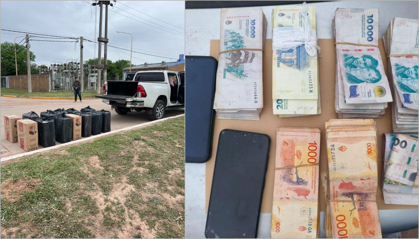 Golpe al contrabando en Corzuela: secuestran cigarrillos ilegales y más de 5 millones de pesos
