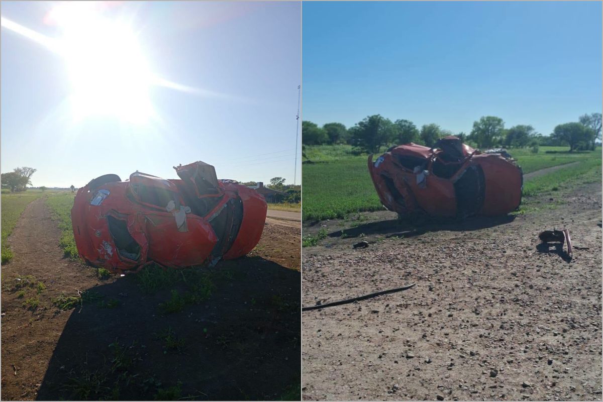 Tragedia en la Ruta 95: Un joven de 21 años muere tras chocar contra un animal y volcar su automóvil