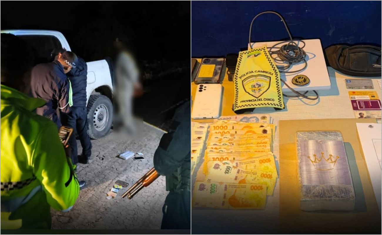 Incautaron más de un kilo de cocaína durante un operativo vial cerca de Fortín Lavalle