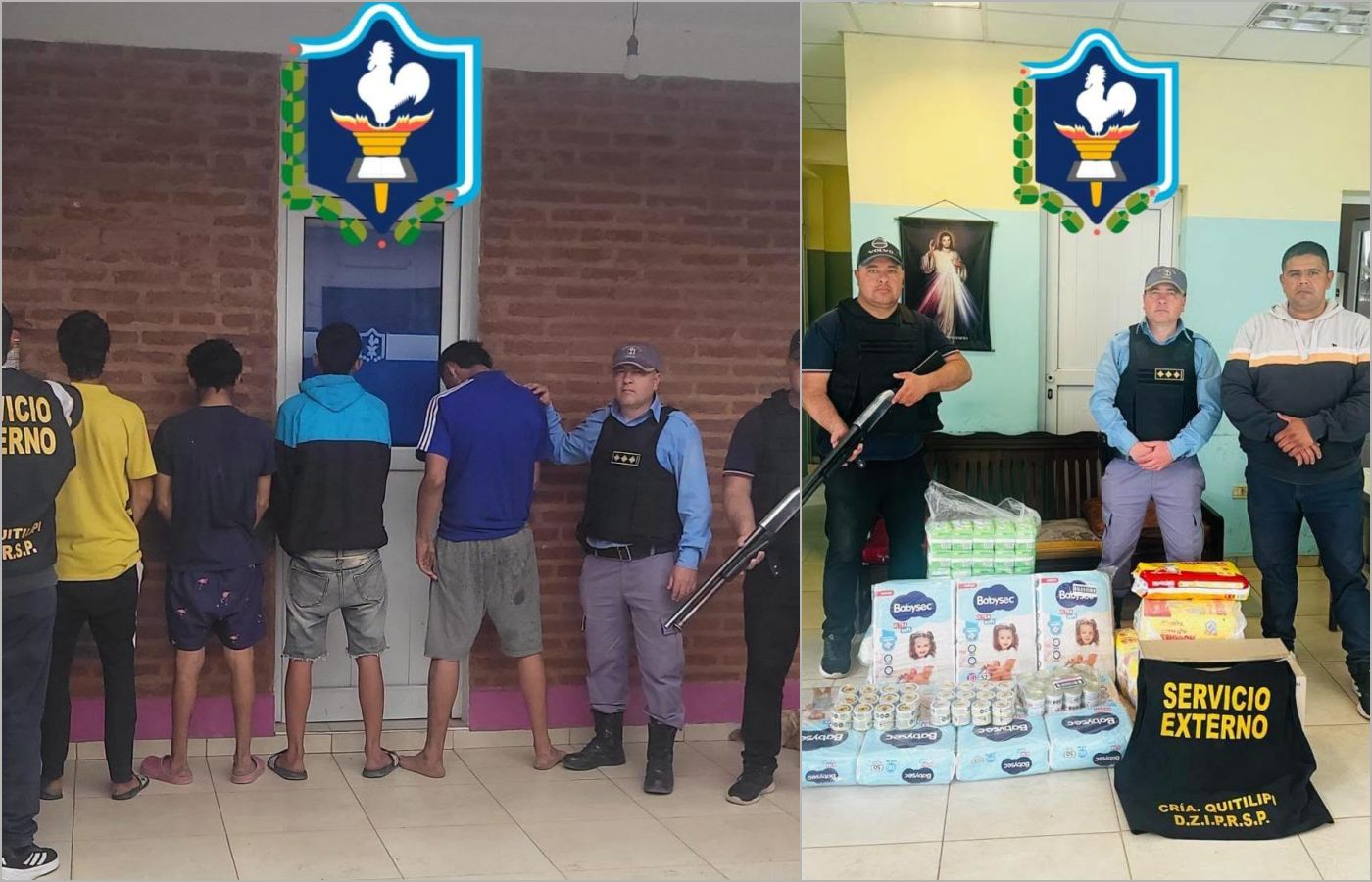 Desbaratan una banda en Quitilipi tras el robo de mercadería valuada en 5 millones de pesos